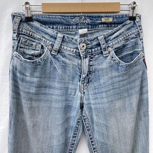 Silver Jeans Co. Suki Mid-Rise Bootcut Jeans Light Wash Denim Womens 29x32 - Picture 4 of 14